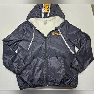 PINK Victoria's Secret‎ Iowa Hawkeye Puffer Jacket With Sherpa Lining